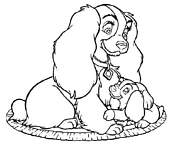 coloriage la belle et sa fille